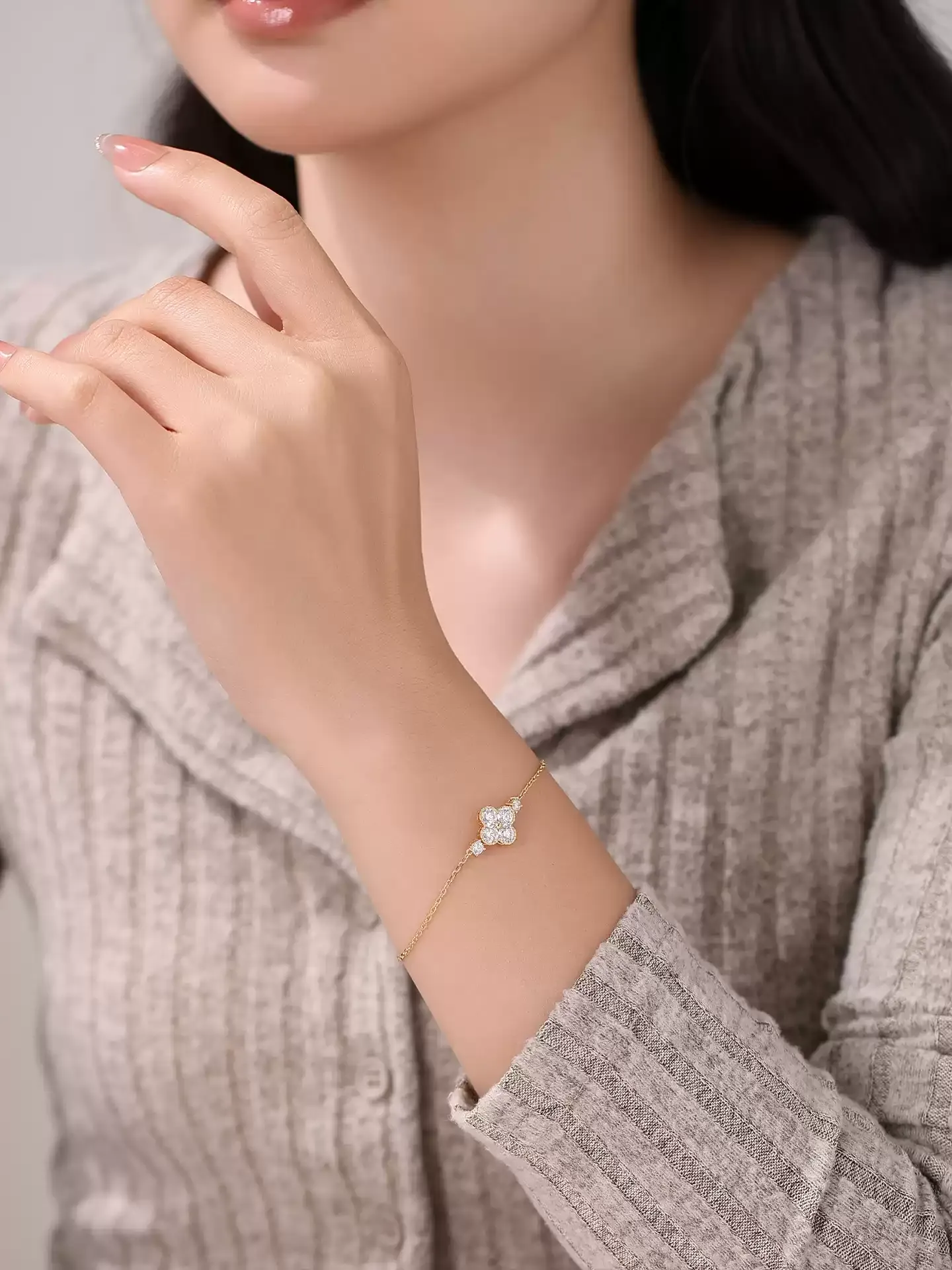 Kingdom Bracelet Clover Pavé - View 2