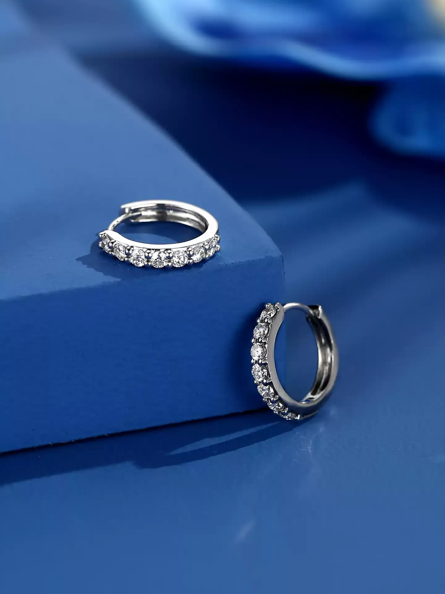 Kingdom Earrings Petite Pavé Hoop - View 4