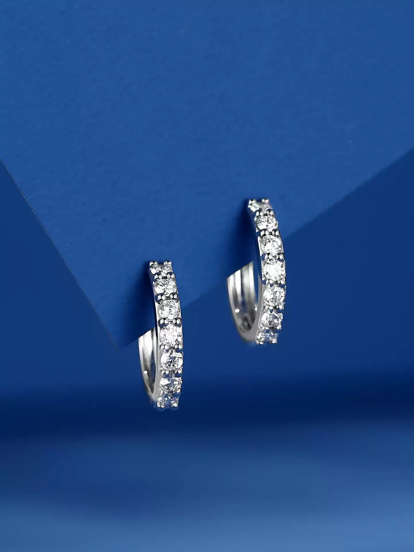Kingdom Earrings Petite Pavé Hoop - View 5