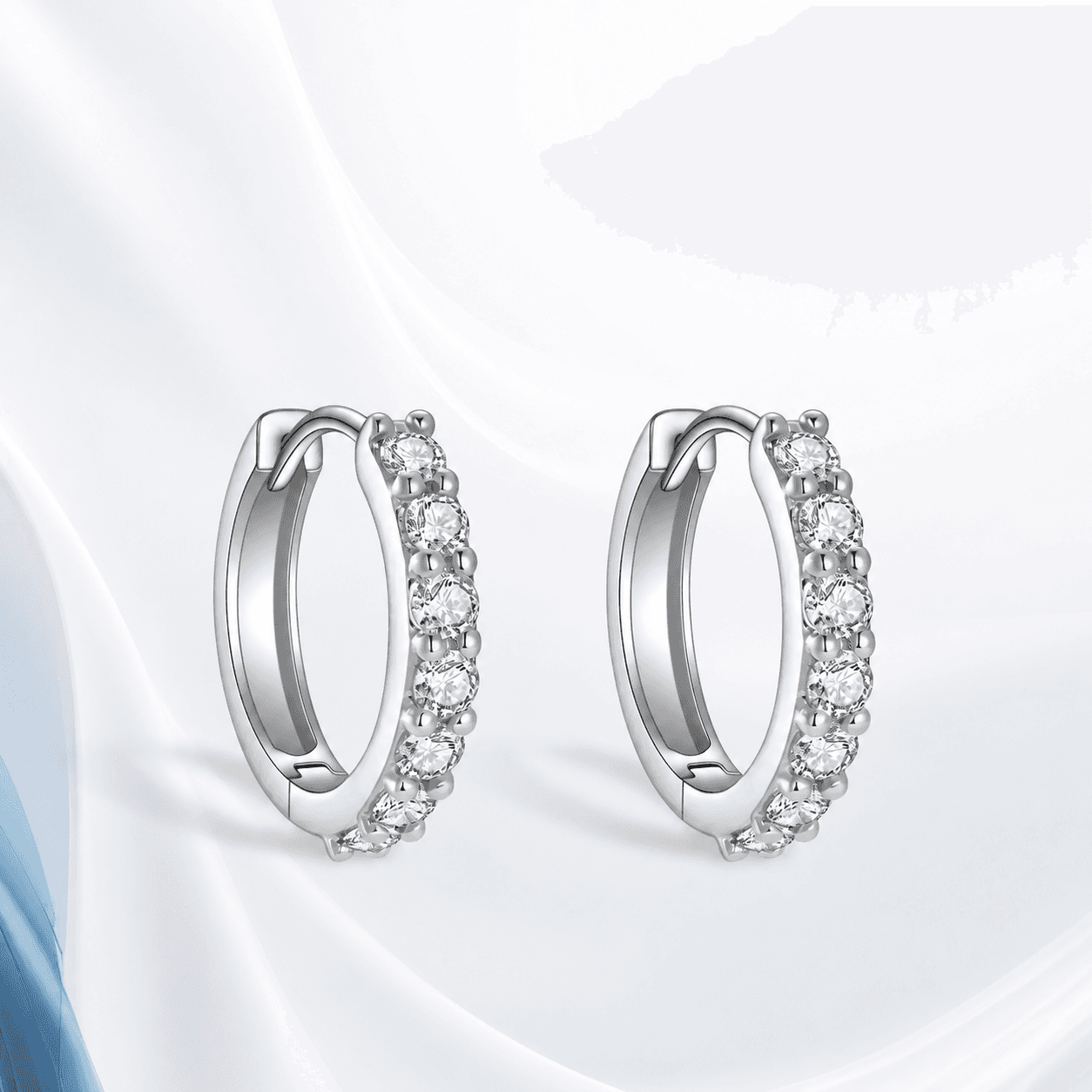 Kingdom Earrings Petite Pavé Hoop