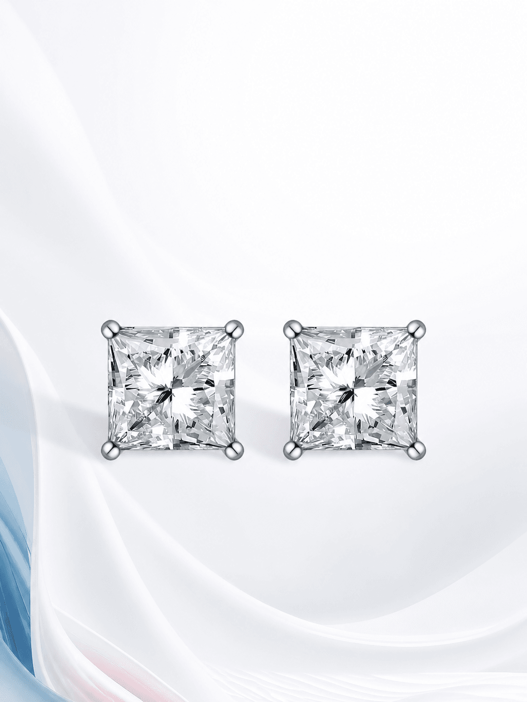 Kingdom Earrings Princess Cut
