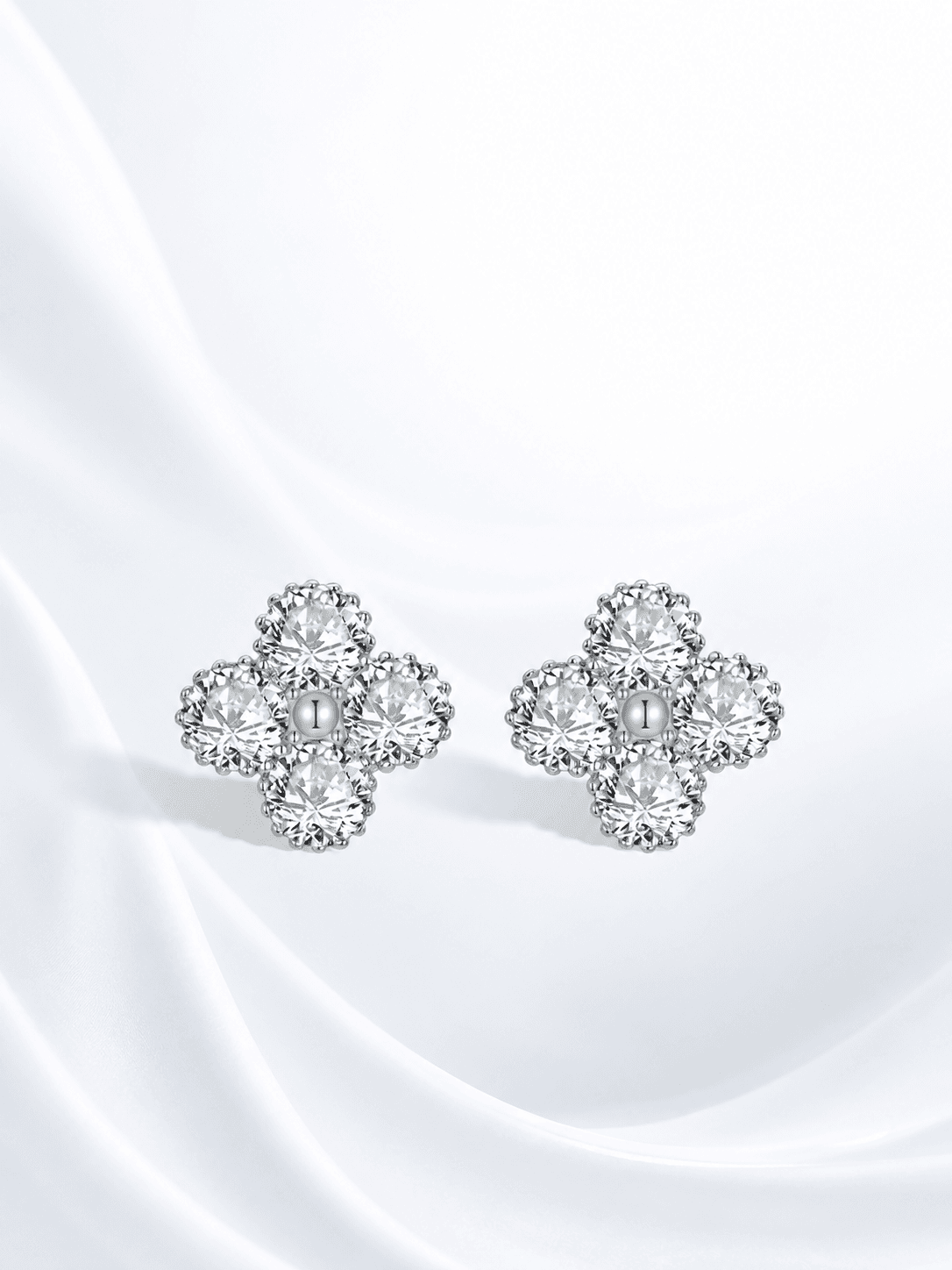 Snowflake Halo Studs