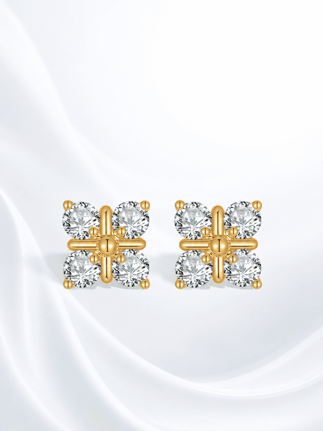 Snowflake Solitaire Studs