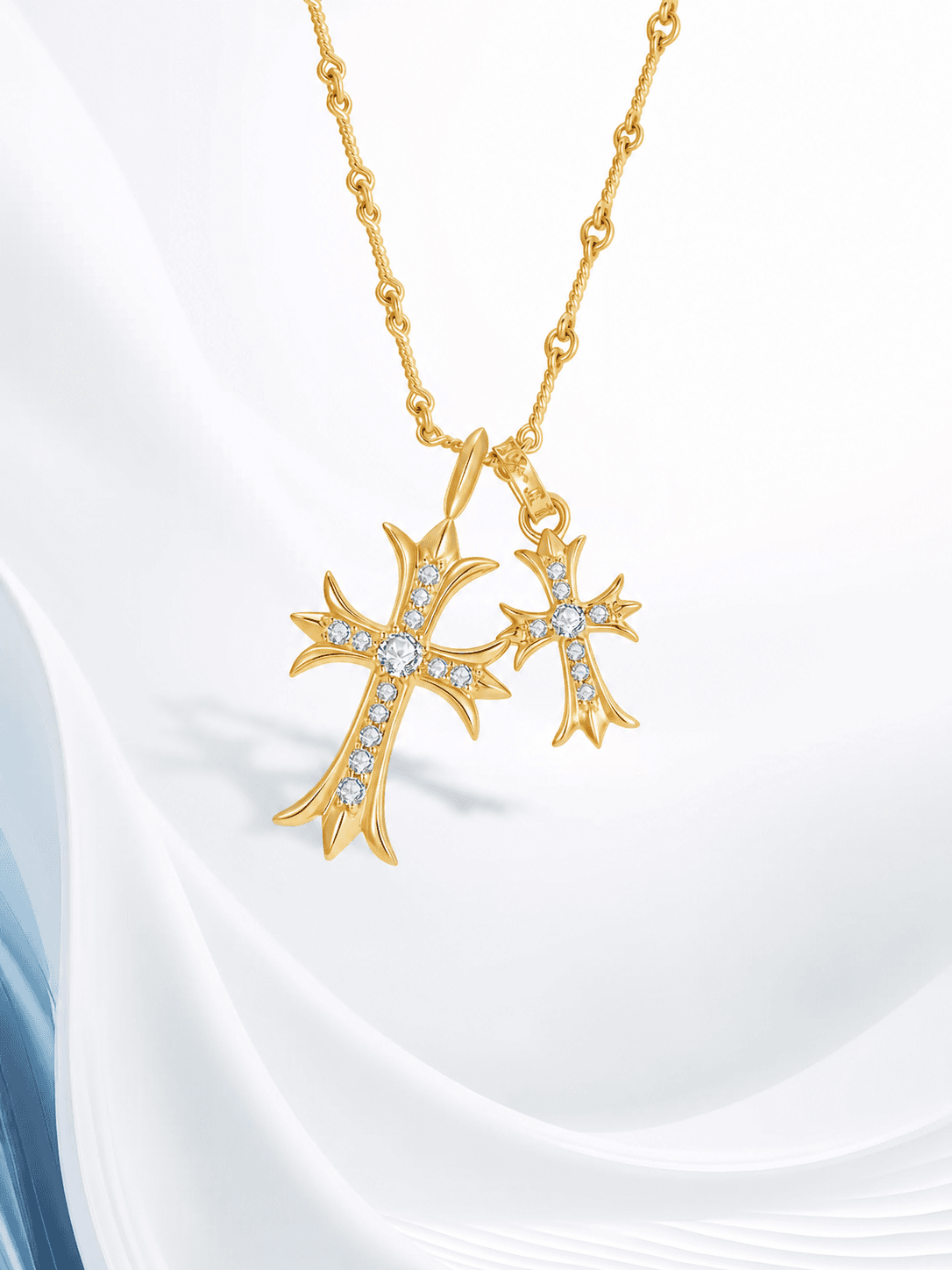 Kingdom Necklace Double Cross