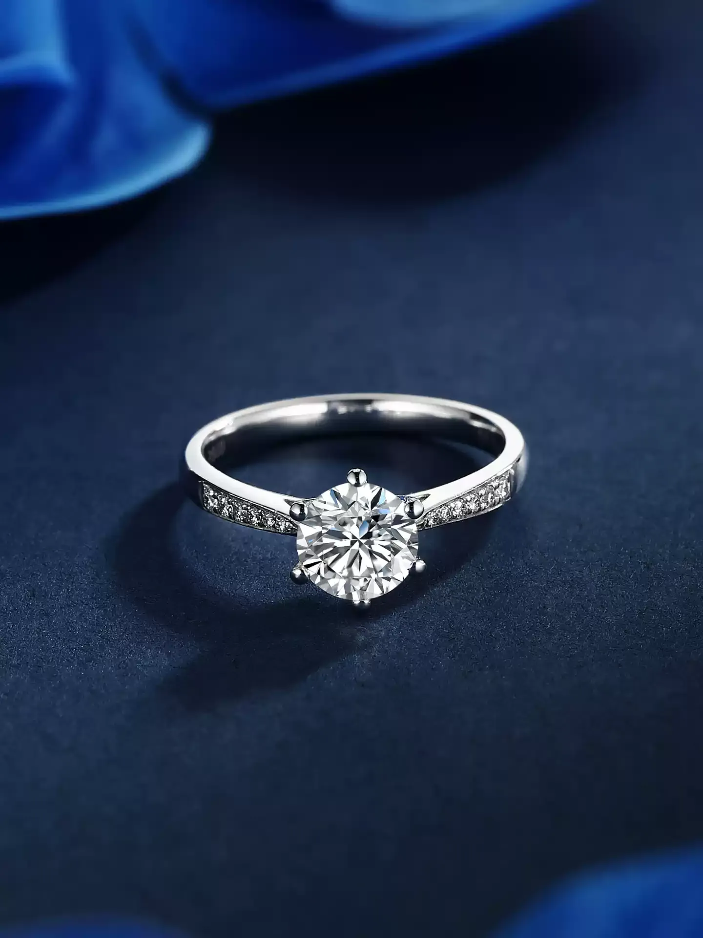 Six-Prong Solitaire Ring - View 4
