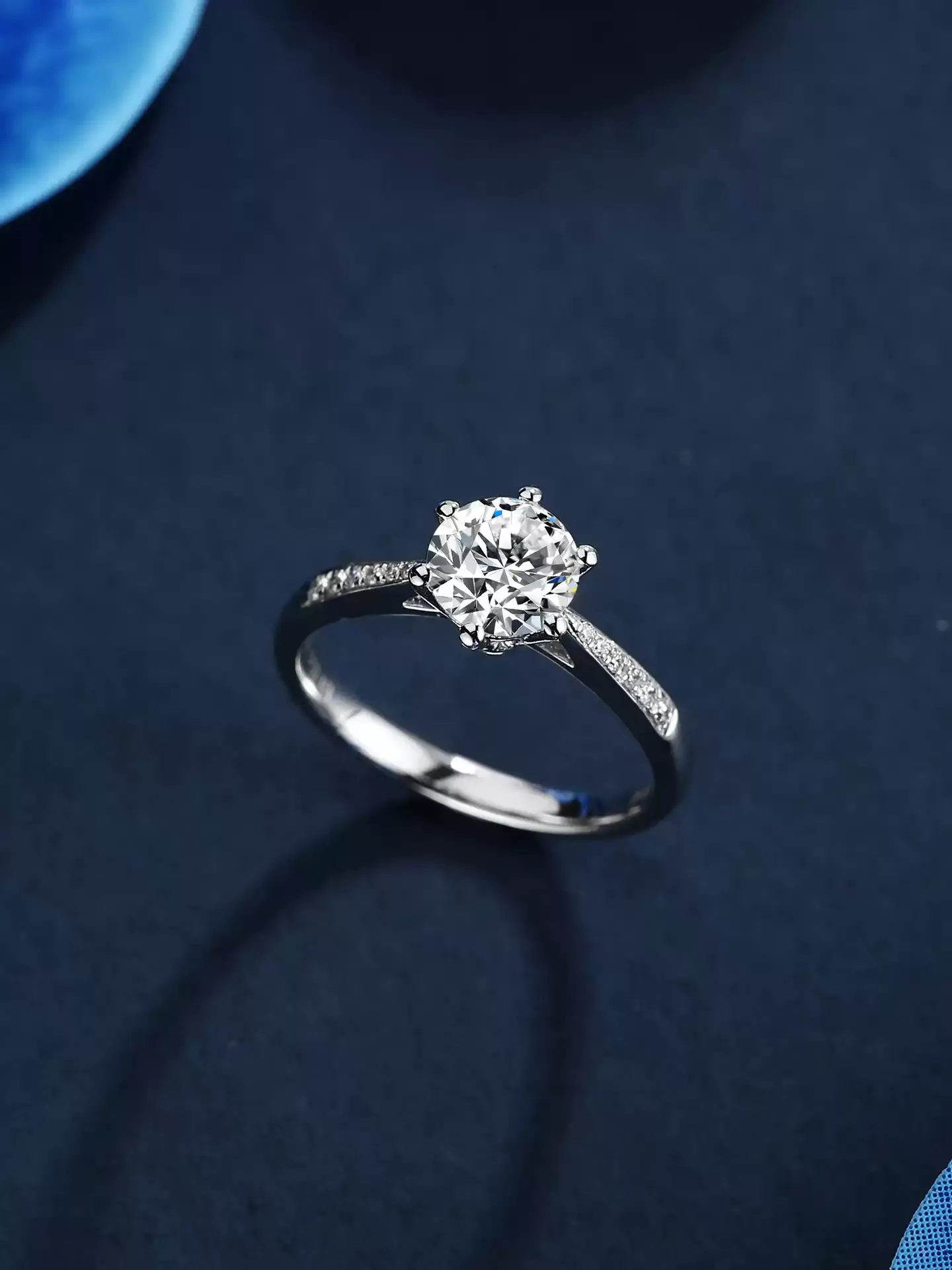 Six-Prong Solitaire Ring - View 5