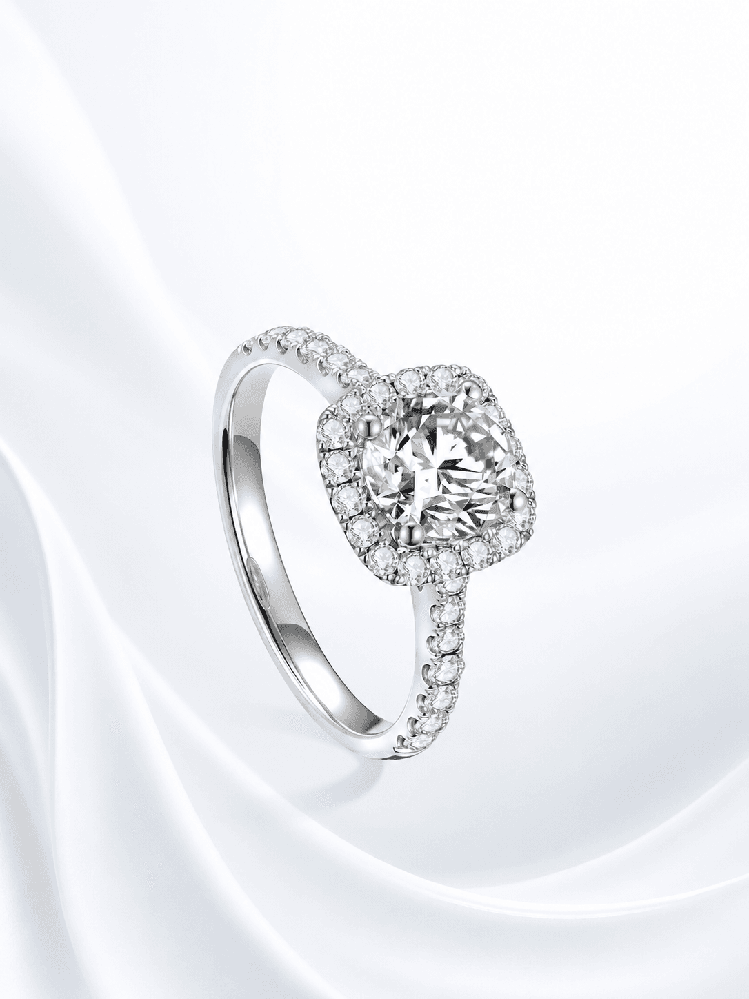 Square Halo Ring