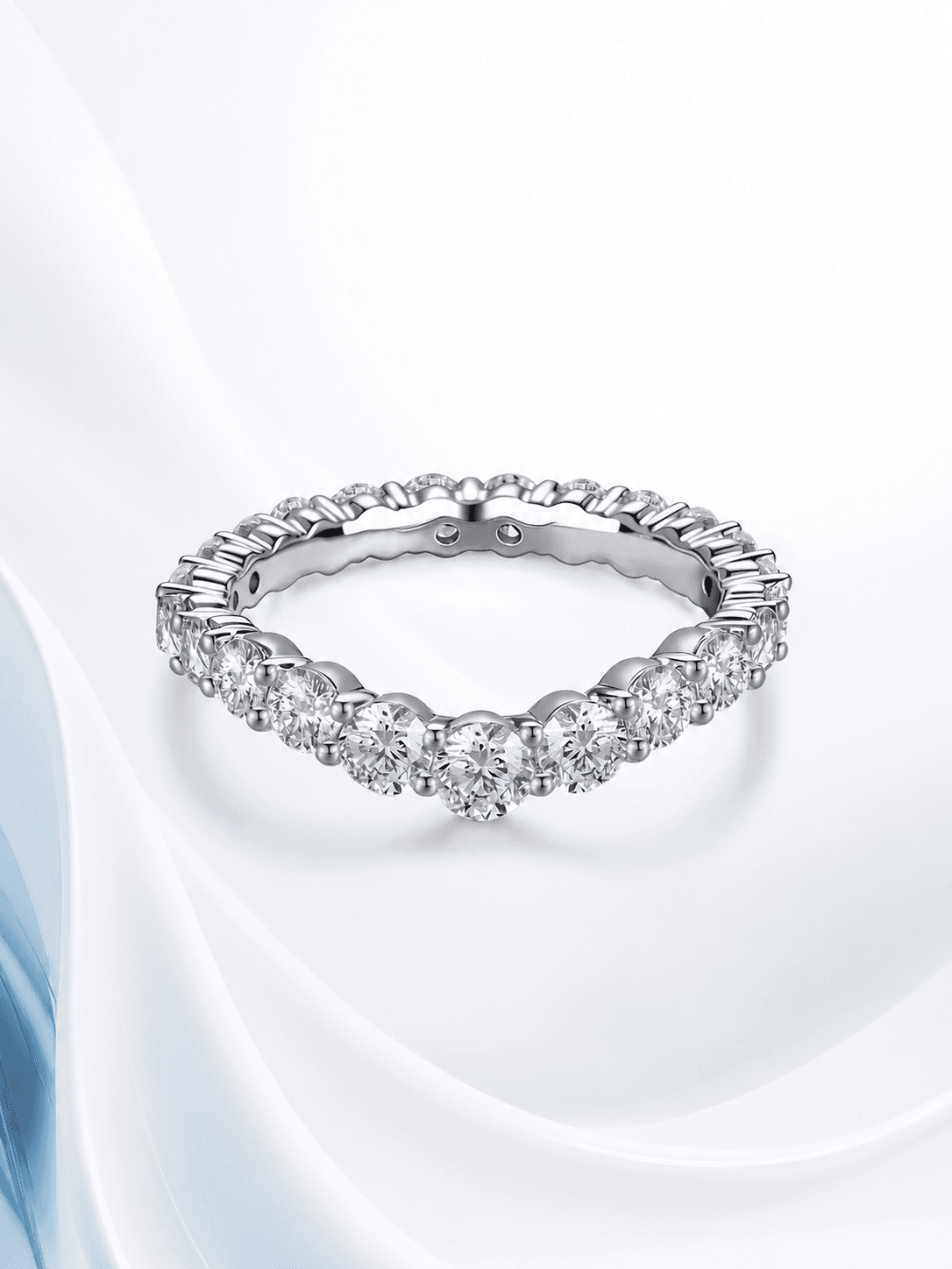 Kingdom Ring V-Shape Eternity