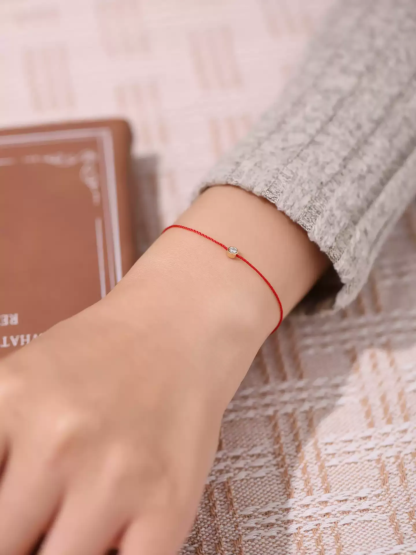 Kingdom Bracelet Minimalist Red Cord - View 3