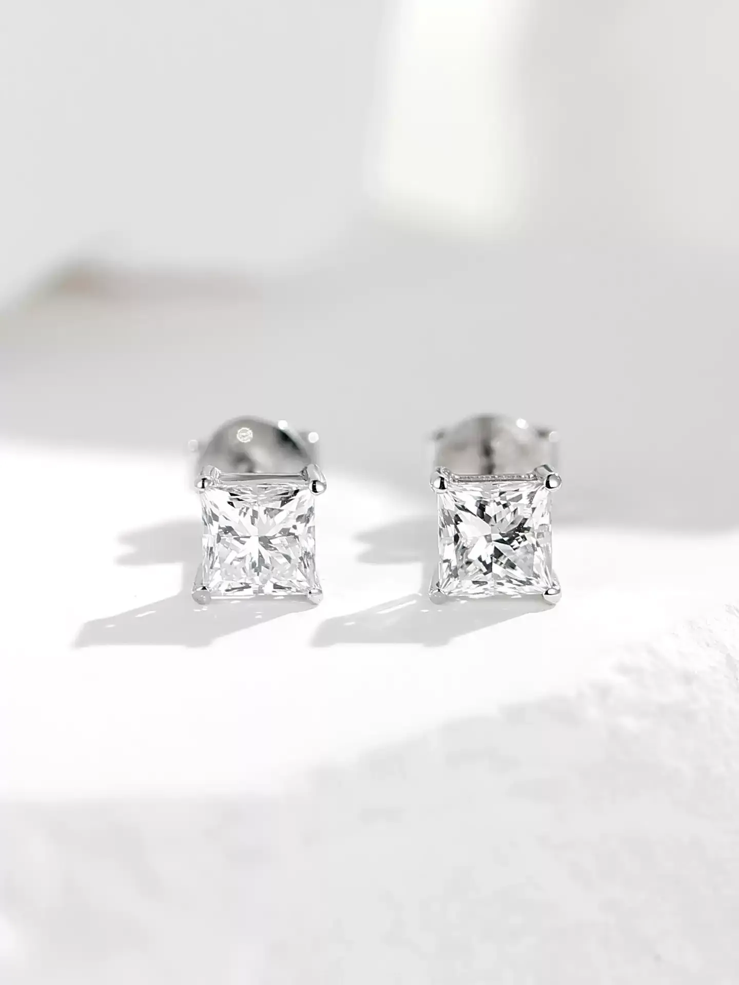 Kingdom Earrings Princess Cut - View 4