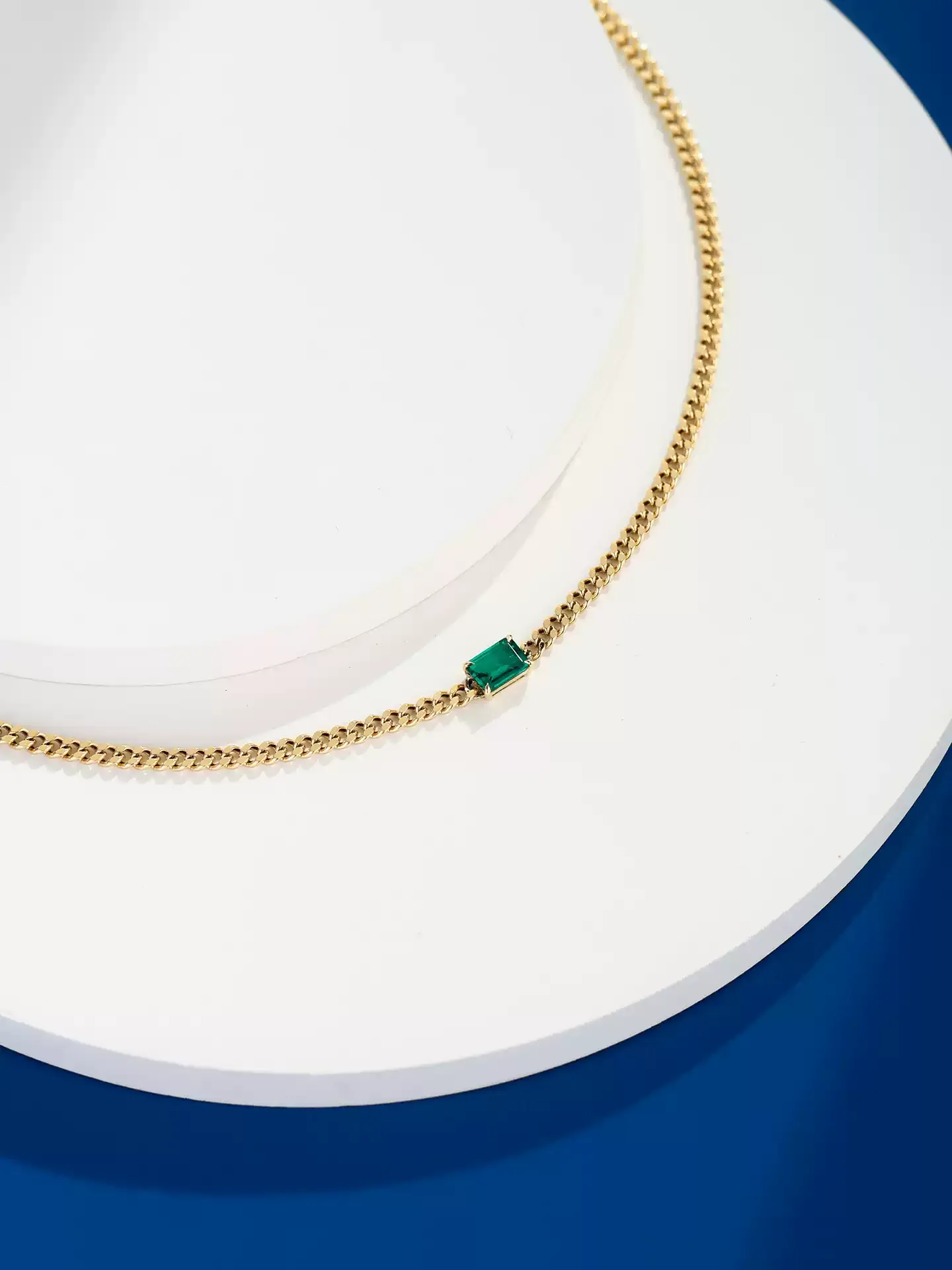 Kingdom Necklace Emerald Cuban - View 3