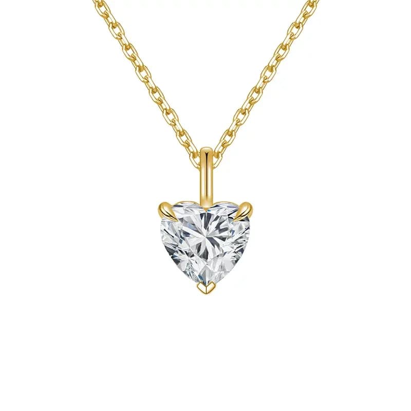 Heart Solitaire Pendant