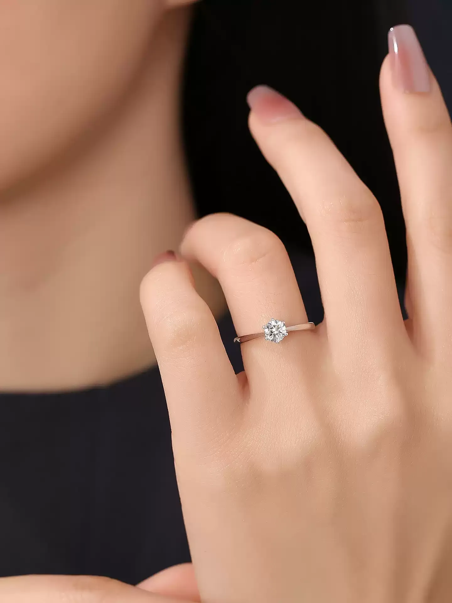 Graduated Six-Prong Ring - View 2