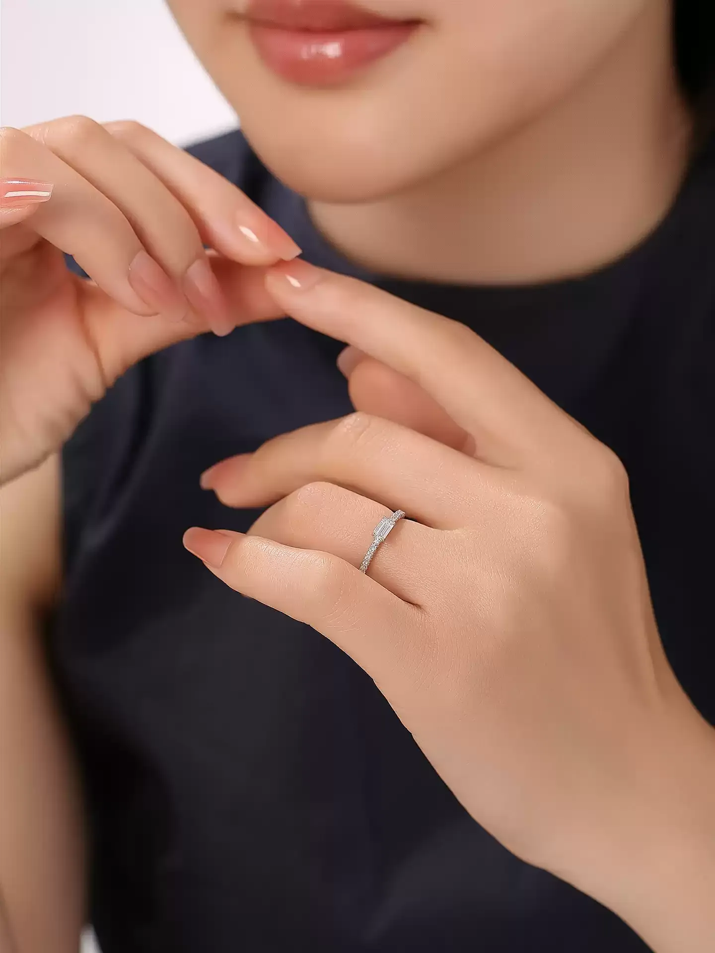 Mixed-Cut Eternity Band - View 3