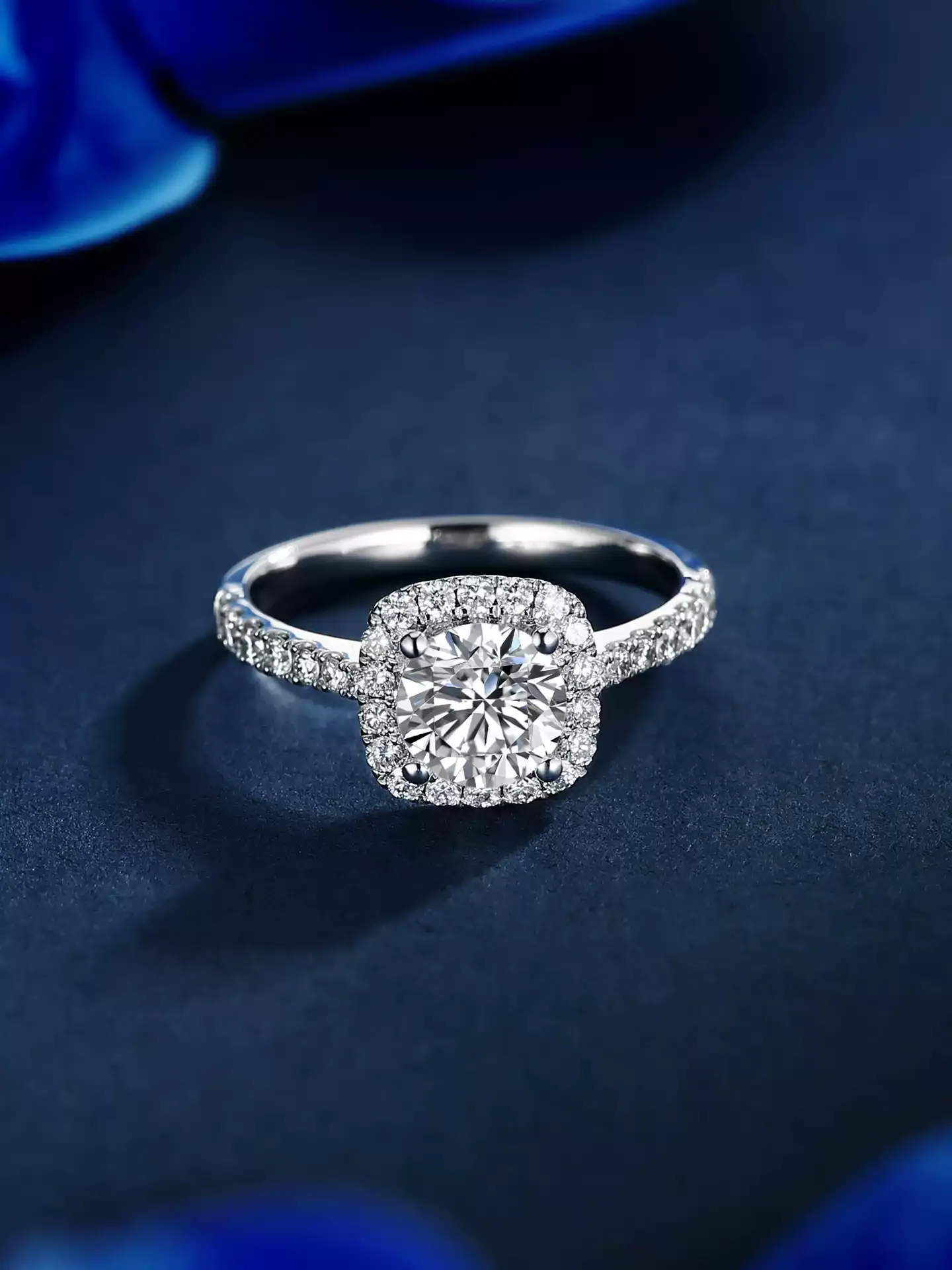 Square Halo Ring - View 5