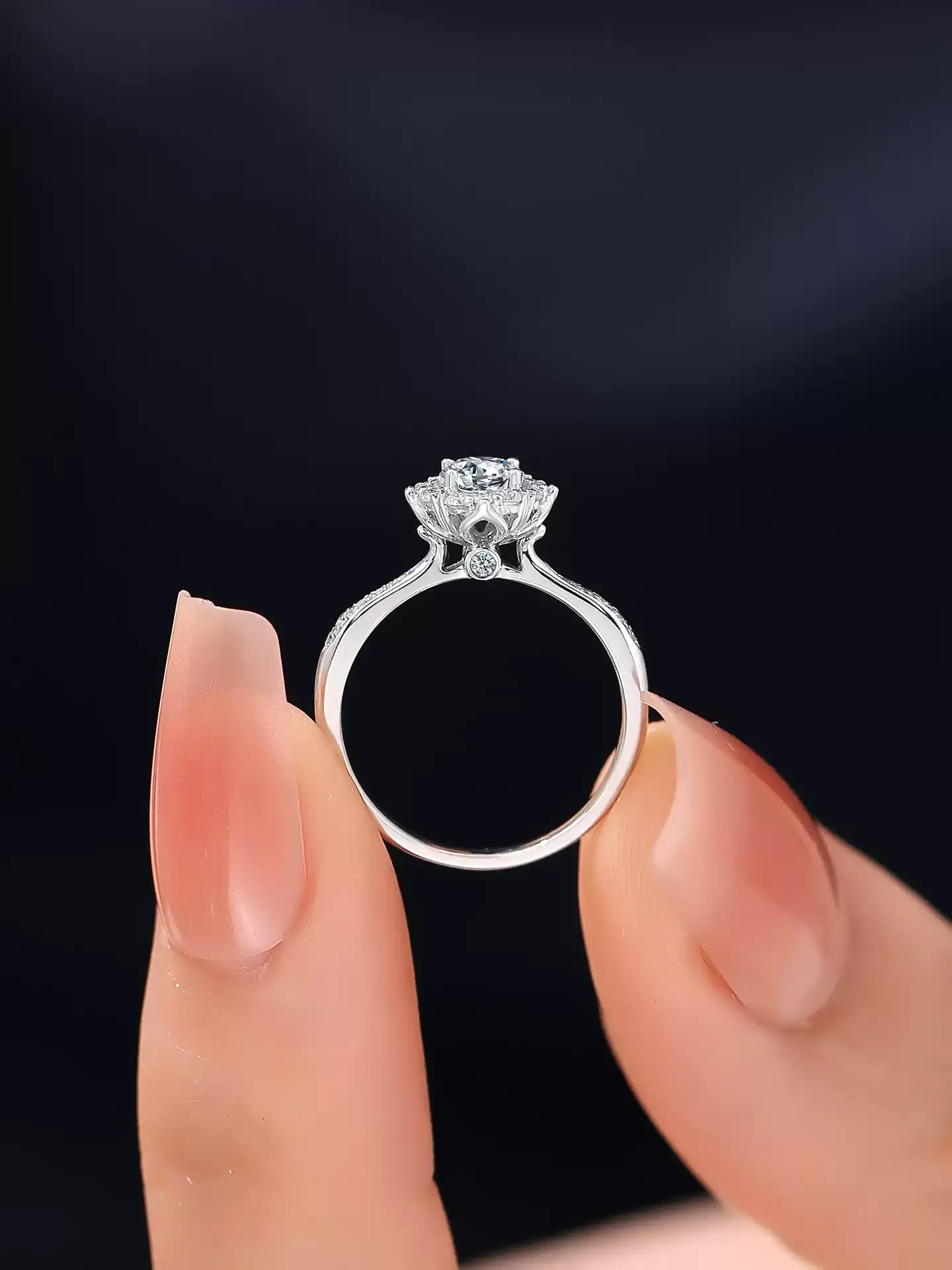 Starry Halo Ring - View 3